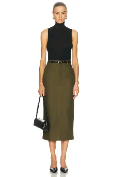 Wardrobe.NYC Drill Midi Skirt | Thumbnail 5 Wardrobe.NYC Drill Midi Skirt | Thumbnail 5