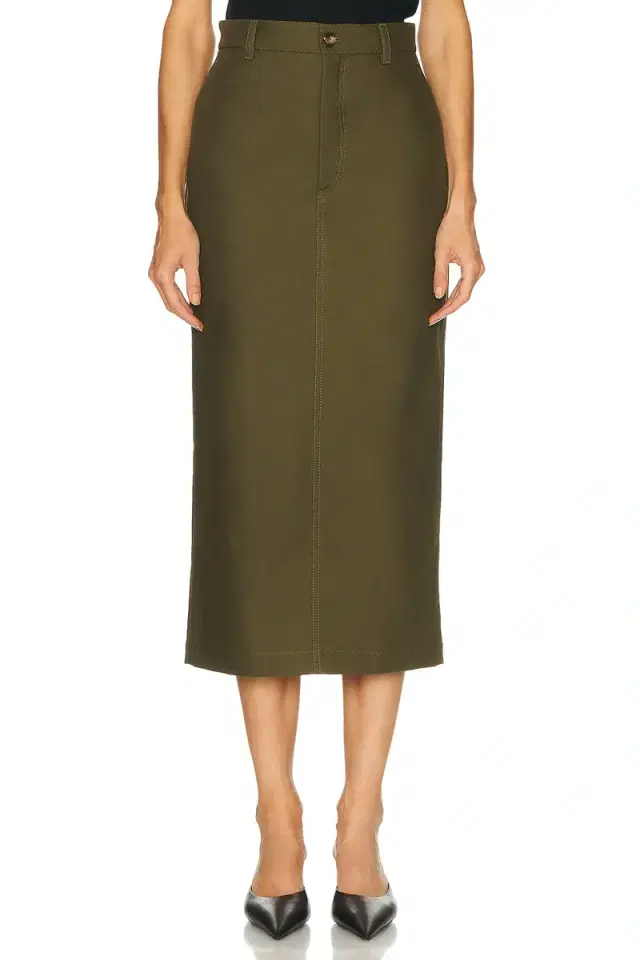 WARDROBE.NYC Drill Midi Skirt