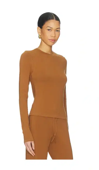 SKIMS Cotton Jersey Long Sleeve T-shirt | Thumbnail 2