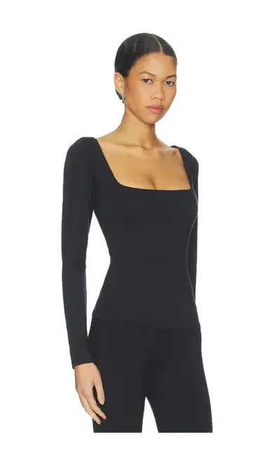 Skims Smooth Layers Square Neck Long Sleeve | Thumbnail 2