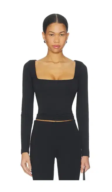 Skims Smooth Layers Square Neck Long Sleeve | Thumbnail 1
