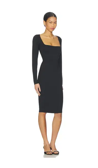 Skims Smooth Layers Square Neck Long Sleeve Midi Dress | Thumbnail 2 Skims Smooth Layers Square Neck Long Sleeve Midi Dress | Thumbnail 2