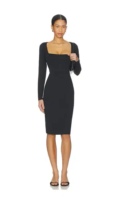 Skims Smooth Layers Square Neck Long Sleeve Midi Dress | Thumbnail 1 Skims Smooth Layers Square Neck Long Sleeve Midi Dress | Thumbnail 1