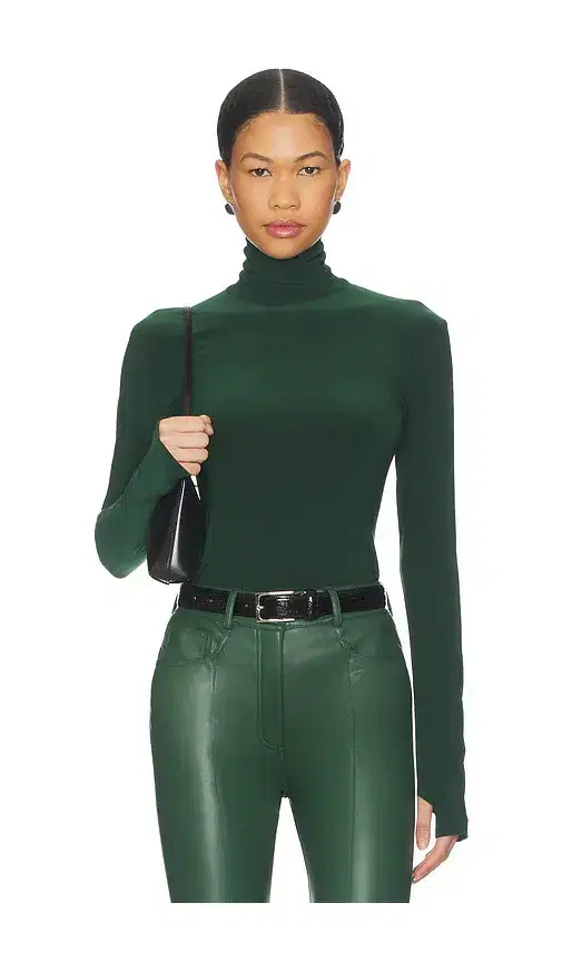 Slim Fit Long Sleeve Turtle Top