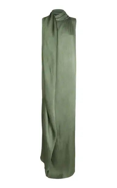 Cortana Lava Scarf-Detailed Linen-Blend Maxi Dress | Thumbnail 1