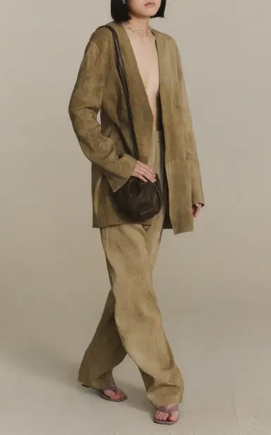 Cortana Cassian Pleated Pants Linen-Blend Wide-Leg Pants | Thumbnail 4 Cortana Cassian Pleated Pants Linen-Blend Wide-Leg Pants | Thumbnail 4