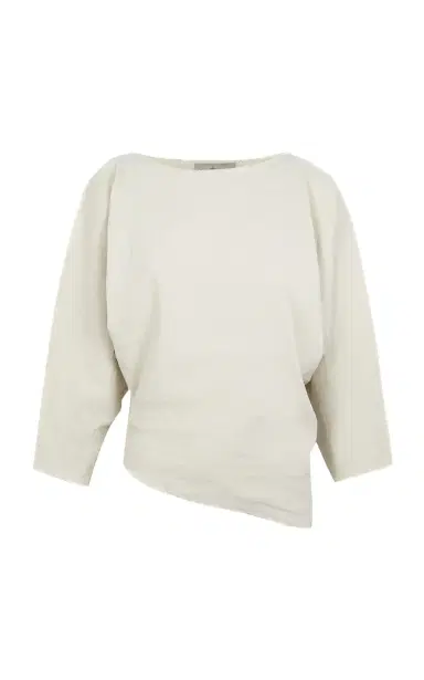 Cortana Arne Dolman-Sleeved Linen-Blend Top | Thumbnail 2