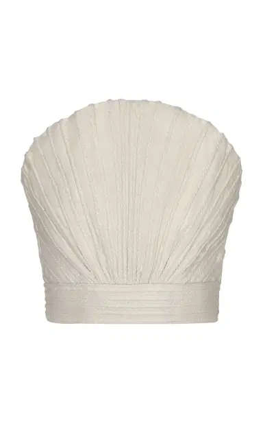 Andres Otalora Copa Cabana Embroidered Linen Top | Thumbnail 1