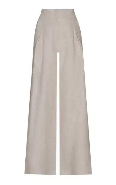 Andres Otalora Desperte Pleated Linen Wide-Leg Pants | Thumbnail 1