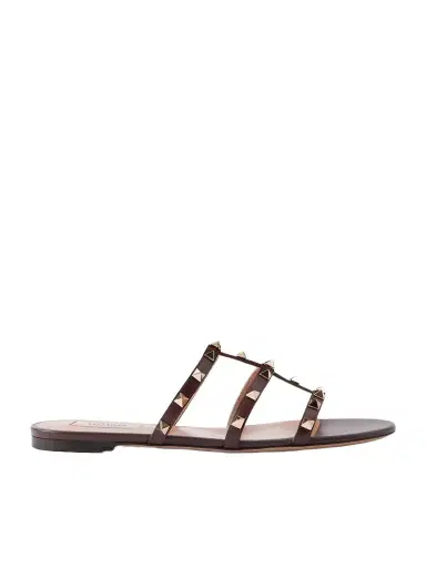 Valentino Garavani Rockstud Leather Sandals | Thumbnail 1 Valentino Garavani Rockstud Leather Sandals | Thumbnail 1