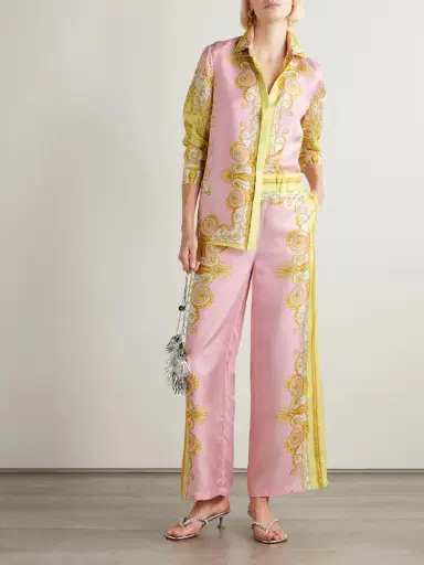 Versace Printed Silk-twill Shirt | Thumbnail 2