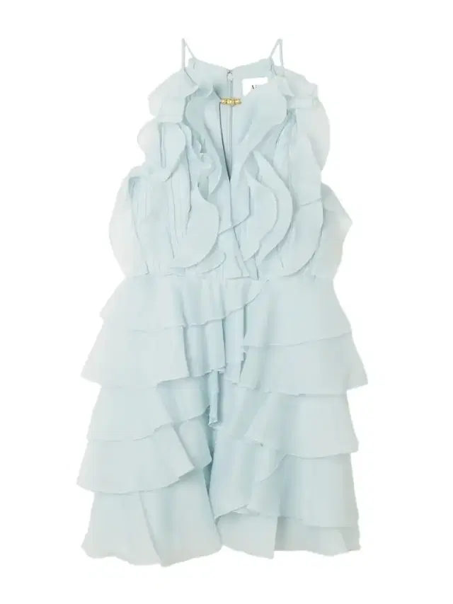 Cleo Embellished Ruffled Organza Mini Dress