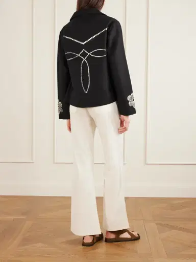 ALIX OF BOHEMIA Francis Lovebird Embellished Silk Jacket | Thumbnail 4