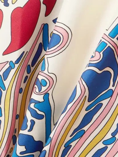 La DoubleJ Printed Silk-twill Midi Dress | Thumbnail 4 La DoubleJ Printed Silk-twill Midi Dress | Thumbnail 4