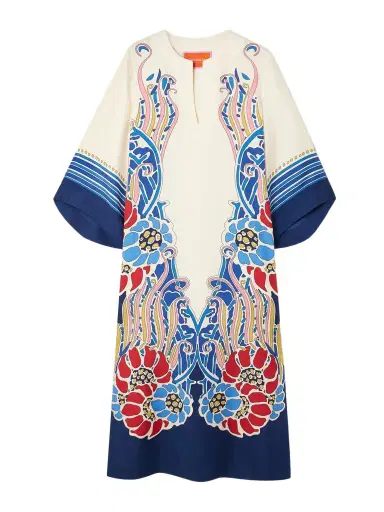 La DoubleJ Printed Silk-twill Midi Dress | Thumbnail 1 La DoubleJ Printed Silk-twill Midi Dress | Thumbnail 1