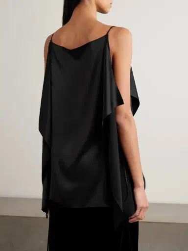 The Row Koray Draped Silk-satin Top | Thumbnail 3 The Row Koray Draped Silk-satin Top | Thumbnail 3