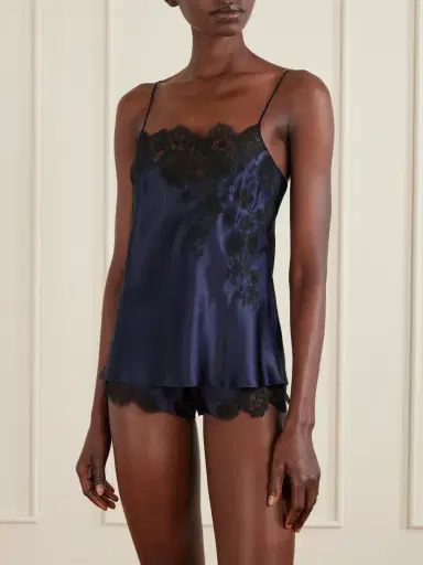 Carine Gilson Lace-trimmed Silk-satin Camisole | Thumbnail 2 Carine Gilson Lace-trimmed Silk-satin Camisole | Thumbnail 2