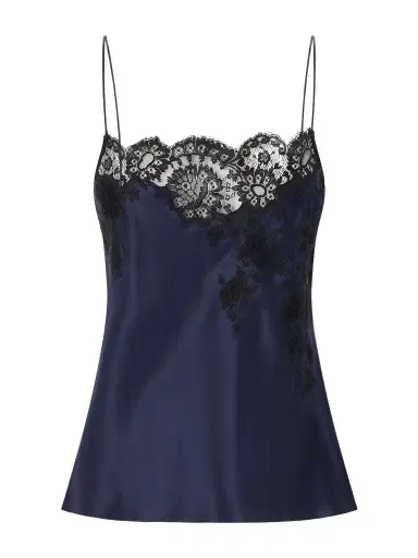 Carine Gilson Lace-trimmed Silk-satin Camisole | Thumbnail 1 Carine Gilson Lace-trimmed Silk-satin Camisole | Thumbnail 1
