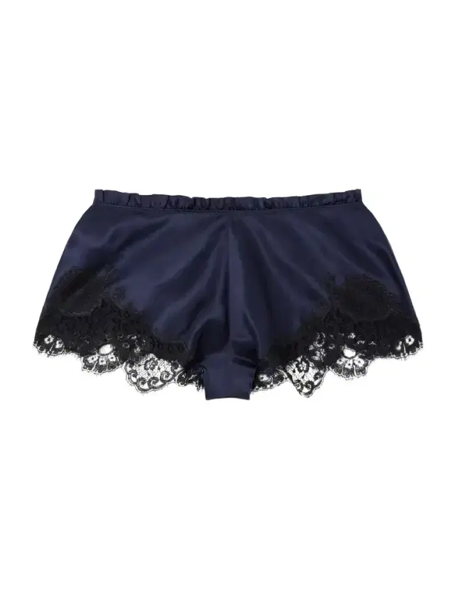 Lace-trimmed Silk-satin Shorts