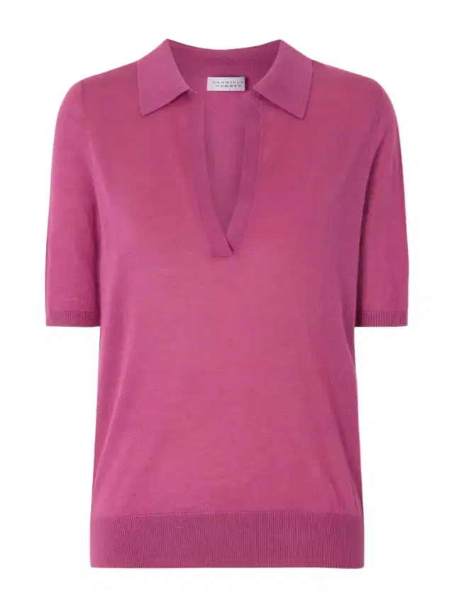 Frank Cashmere And Silk-blend Polo Shirt
