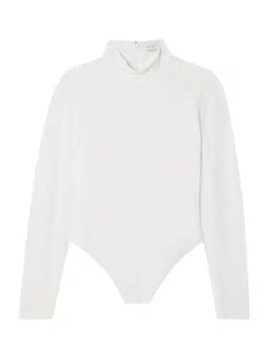 Stella McCartney Crepe De Chine Turtleneck Bodysuit | Thumbnail 1 Stella McCartney Crepe De Chine Turtleneck Bodysuit | Thumbnail 1