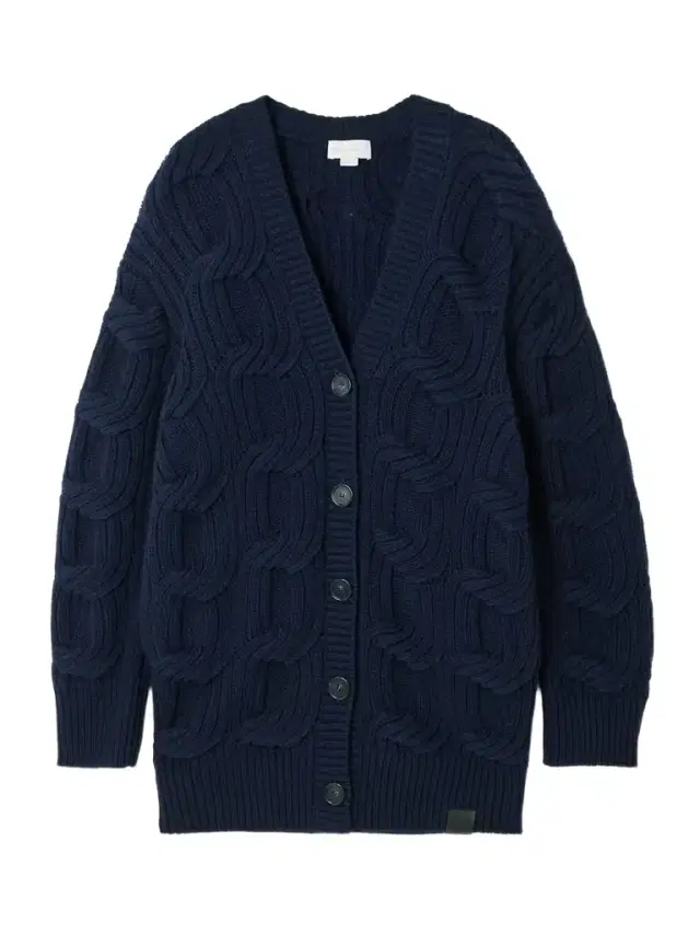 Cable-knit Wool Cardigan