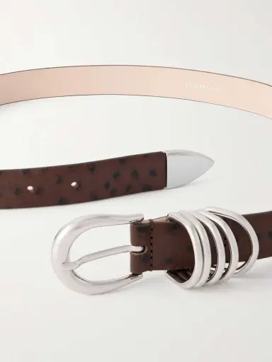 Déhanche Hollyhock Ostrich-effect Leather Waist Belt | Thumbnail 3 Déhanche Hollyhock Ostrich-effect Leather Waist Belt | Thumbnail 3
