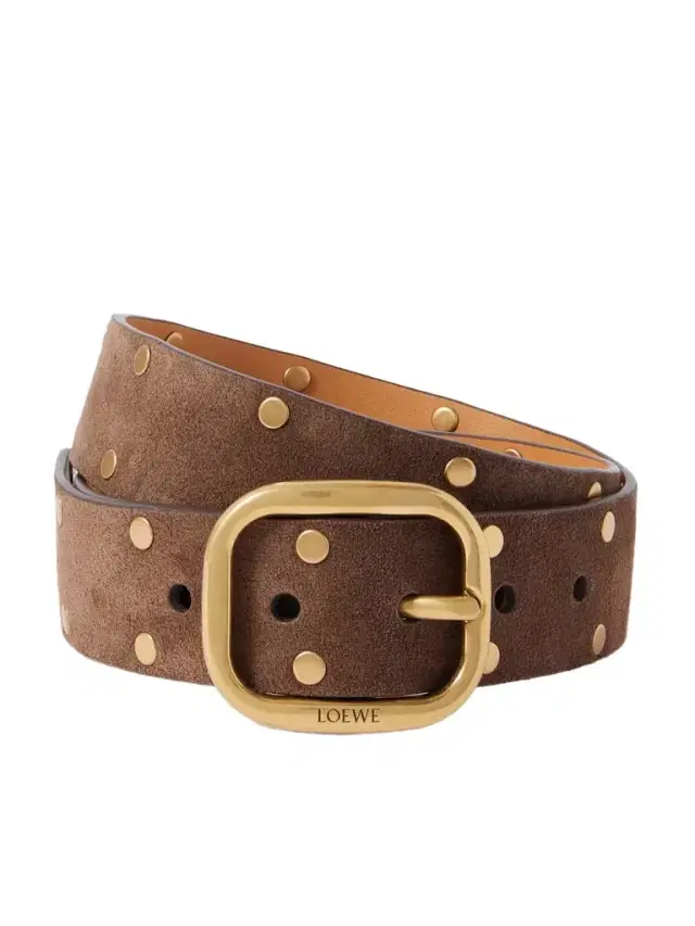 Studded Suede Belt