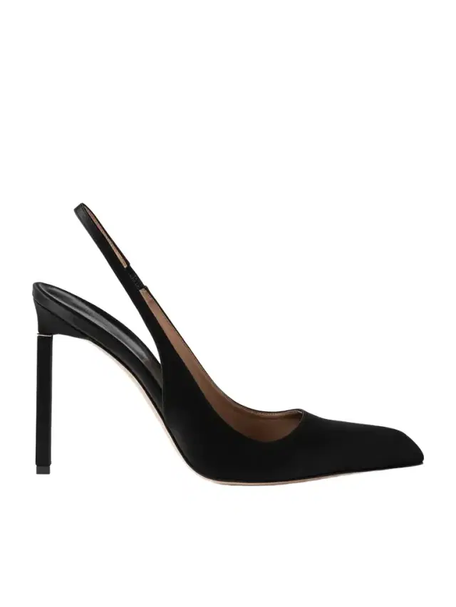 Satin Slingback Pumps
