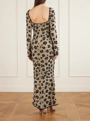 Clio Peppiatt Leo Beaded Tulle Gown | Thumbnail 3