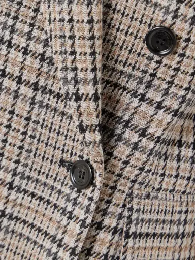 Max Mara Double-breasted Houndstooth Wool And Cotton-blend Blazer | Thumbnail 4