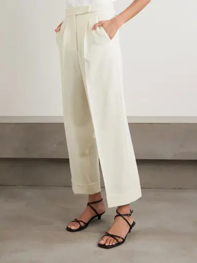 Max Mara Pleated Wool-blend Wide-leg Pants | Thumbnail 3 Max Mara Pleated Wool-blend Wide-leg Pants | Thumbnail 3