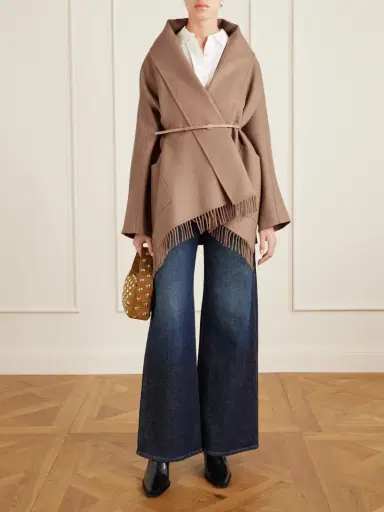Max Mara Belted Fringed Camel Hair Coat | Thumbnail 2 Max Mara Belted Fringed Camel Hair Coat | Thumbnail 2