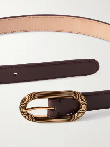 Loro Piana Leather Skinny Belt | Thumbnail 3