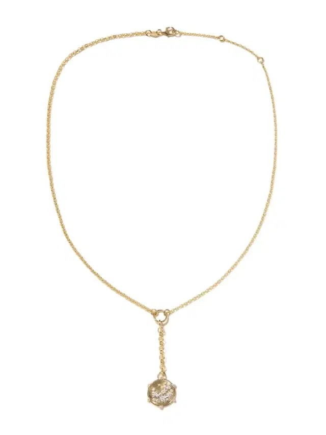 Foundrae Resilience Blossoms Mixed Belcher 18-karat Yellow And White Gold Diamond Necklace