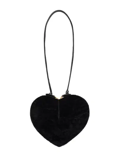 Alaïa Le Coeur Leather-trimmed Shearling Shoulder Bag | Thumbnail 1