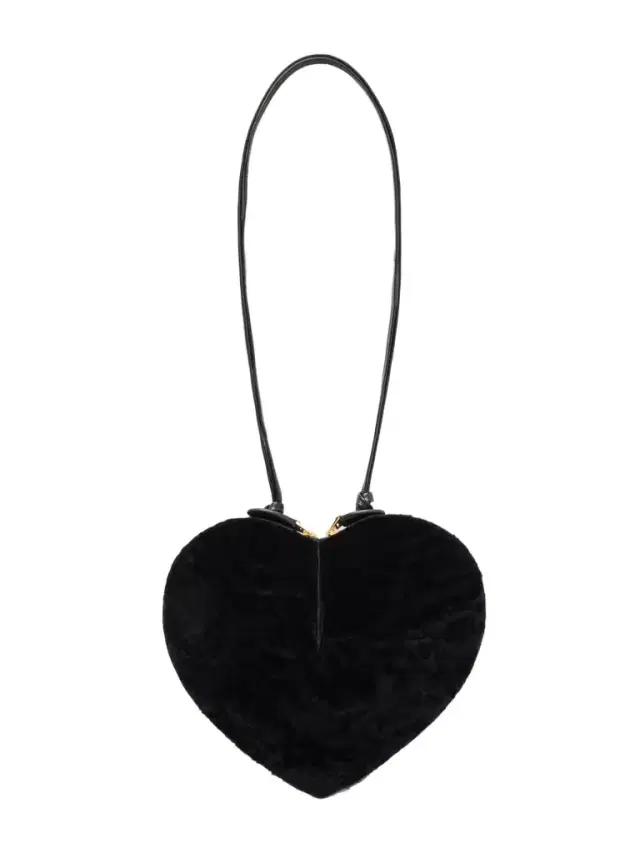 Alaïa Le Coeur Leather-trimmed Shearling Shoulder Bag