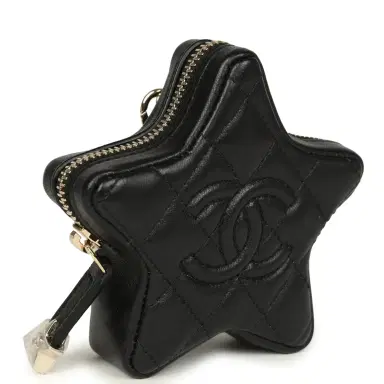 Chanel Chanel Mini Star Bag Charm Black Shiny Lambskin Light Gold Hardware | Thumbnail 2 Chanel Chanel Mini Star Bag Charm Black Shiny Lambskin Light Gold Hardware | Thumbnail 2