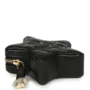 Chanel Chanel Mini Star Bag Charm Black Shiny Lambskin Light Gold Hardware | Thumbnail 6 Chanel Chanel Mini Star Bag Charm Black Shiny Lambskin Light Gold Hardware | Thumbnail 6