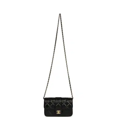 Chanel Chanel Mini Tab Flap Bag Black Lambskin Gold Hardware | Thumbnail 7 Chanel Chanel Mini Tab Flap Bag Black Lambskin Gold Hardware | Thumbnail 7