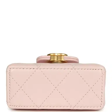 Chanel Chanel Nano Kelly Bag Charm Light Pink Shiny Lambskin Brushed Gold Hardware | Thumbnail 6 Chanel Chanel Nano Kelly Bag Charm Light Pink Shiny Lambskin Brushed Gold Hardware | Thumbnail 6