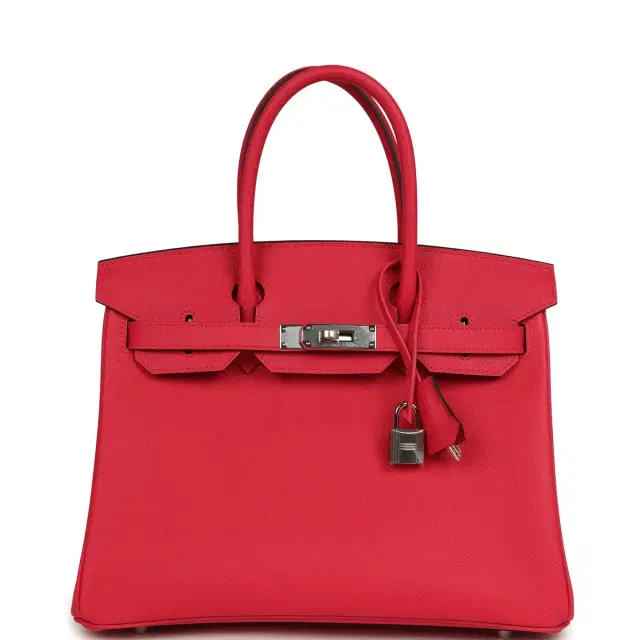 hermes Hermes Birkin 30 Rose Extreme Epsom Palladium Hardware
