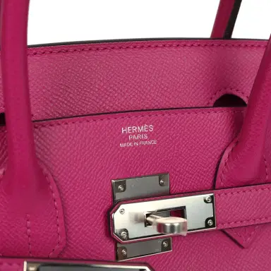 HERMÈS Hermes Birkin 30 Rose Poupre Epsom Palladium Hardware | Thumbnail 7 HERMÈS Hermes Birkin 30 Rose Poupre Epsom Palladium Hardware | Thumbnail 7