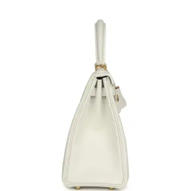 HERMÈS Hermes Kelly Retourne 25 New White Swift Gold Hardware | Thumbnail 3 HERMÈS Hermes Kelly Retourne 25 New White Swift Gold Hardware | Thumbnail 3