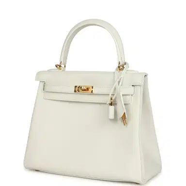 HERMÈS Hermes Kelly Retourne 25 New White Swift Gold Hardware | Thumbnail 5 HERMÈS Hermes Kelly Retourne 25 New White Swift Gold Hardware | Thumbnail 5