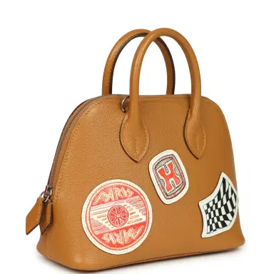 HERMÈS Hermes Mini 1923 Pique-Colle Bolide Sesame Chevre Palladium Hardware | Thumbnail 2 HERMÈS Hermes Mini 1923 Pique-Colle Bolide Sesame Chevre Palladium Hardware | Thumbnail 2