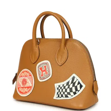 HERMÈS Hermes Mini 1923 Pique-Colle Bolide Sesame Chevre Palladium Hardware | Thumbnail 5 HERMÈS Hermes Mini 1923 Pique-Colle Bolide Sesame Chevre Palladium Hardware | Thumbnail 5