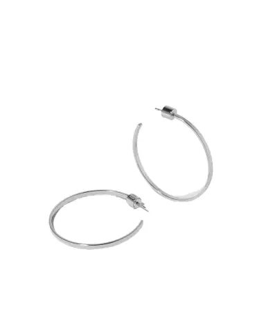Jennifer Fisher 1.5 Flat Thread Baby Hoops | Thumbnail 1