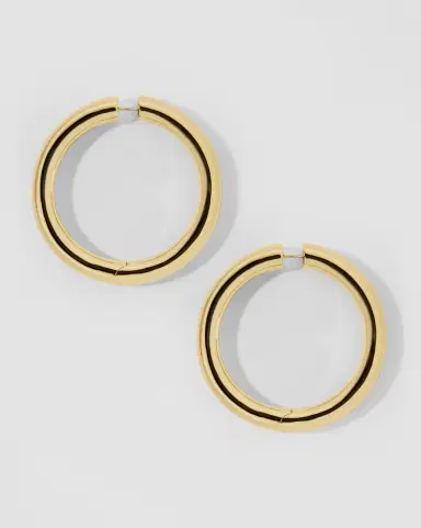Jennifer Fisher 1.5 Samira Hinged Baby Hoops | Thumbnail 2 Jennifer Fisher 1.5 Samira Hinged Baby Hoops | Thumbnail 2