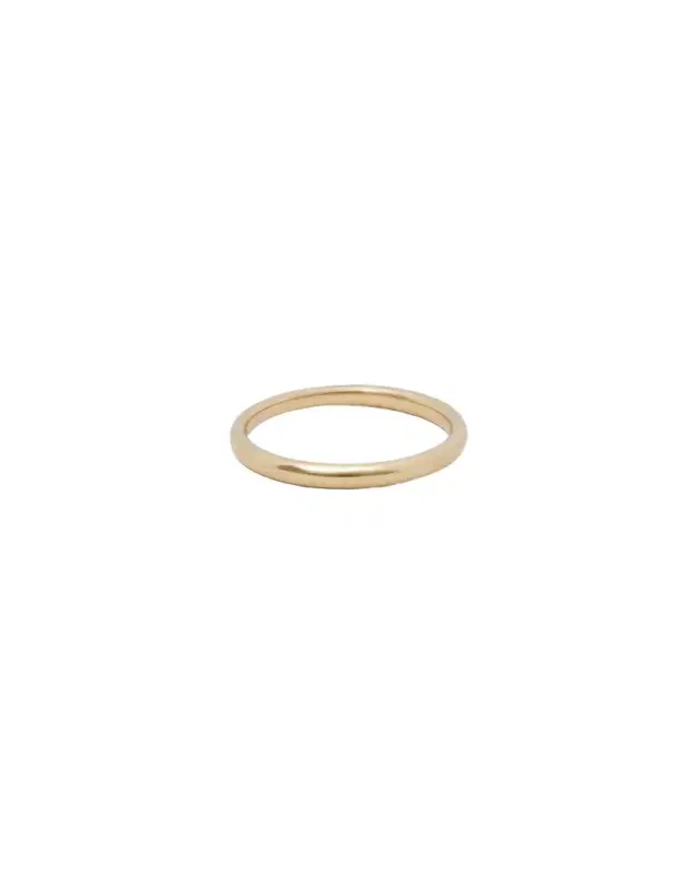 2mm Wedding Band in 18K Yellow Gold